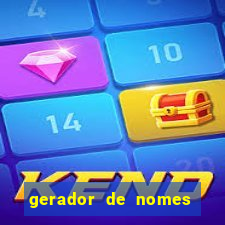 gerador de nomes para jogos